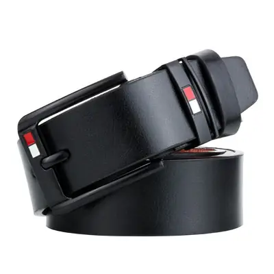 Men's Retro Pin Buckle Belt Red Black