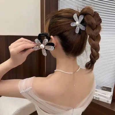 Light Luxury Sunflower Hairpin for Women