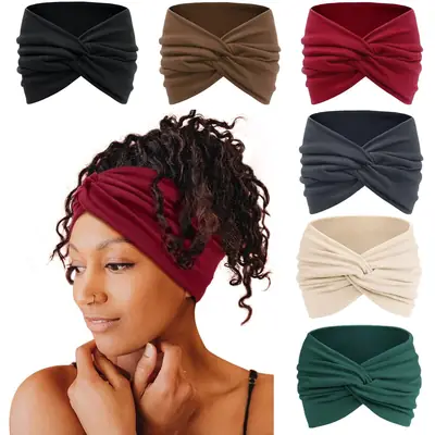 Grey Elastic Crosshead Hair Band 18cm Wide
