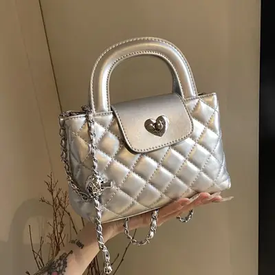 Quilted Chain Shoulder Bag for Women 2026