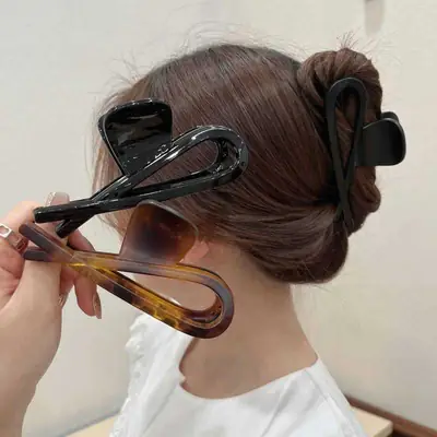 Vintage Acrylic Hairpin Clip for Women 2024 New