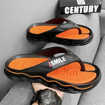 Men's White Thick Sole Casual Sandals
