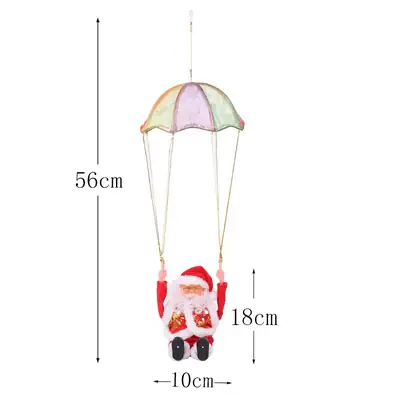 Santa Claus Parachute Christmas Toy with Electric Music