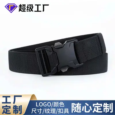 Men's Green Tactical Belt with Double Card Slot & Fast Buckle