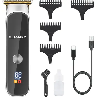 Jamaky 4-Limit Combs Electric Hair Clipper with Digital Display
