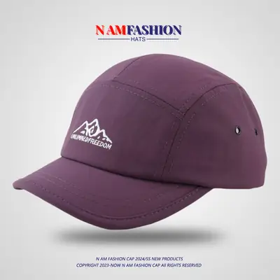 Japanese Style Men's Purple Short-Brim Cap