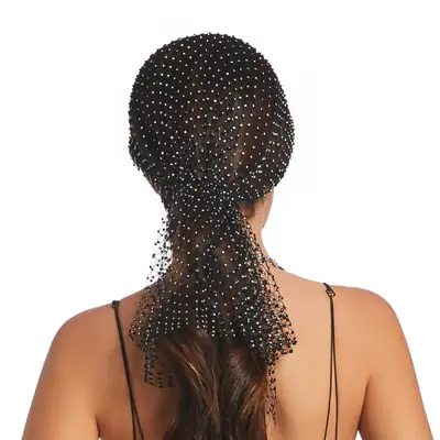 European & American Flash Diamond Xiuhe Headscarf Set