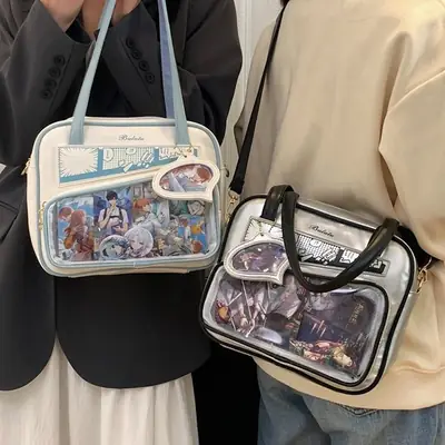 Japanese Painful Bag for Girls Transparent Bar Bag
