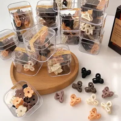 Cross-border Cute Hairpin Box 10 Pcs Grabber Bangs