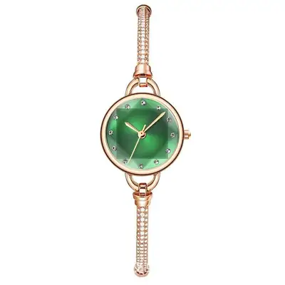 Women's Rose Gold Diamond Bracelet Watch