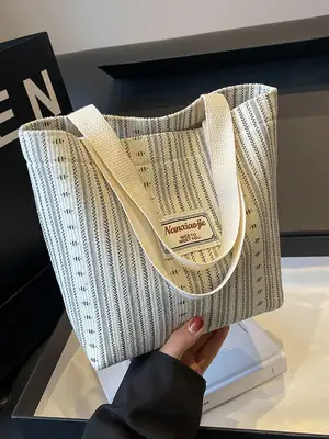 Women's 2024 Textured Shoulder Bag Pink Beige