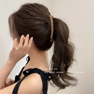 Frosted Banana Hairpin Traceless Women's 2024 New Style