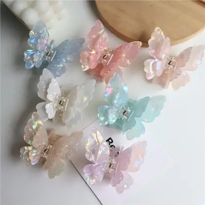 2024 Butterfly Hairpin Clip with Shark Design