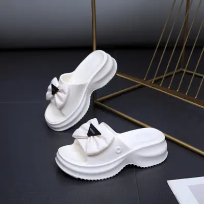 Black EVA Thick Platform Sandals for Women