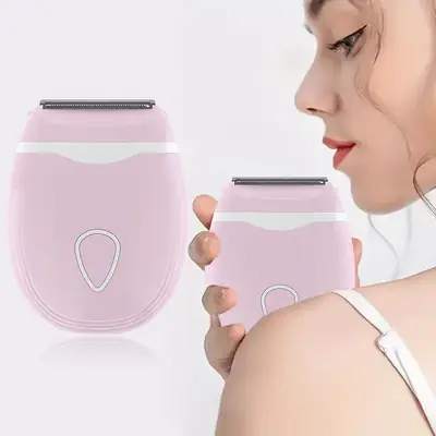 Pink Underarm Shaver with 2 Green Batteries
