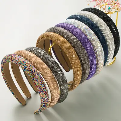 Full Diamond Rhinestone Hair Hoop for Women