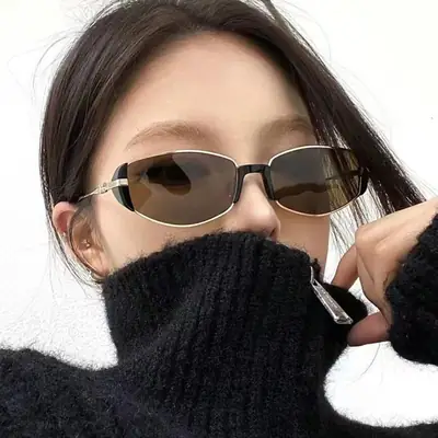 Modern Retro Brown Cat's Eye Sunglasses Women