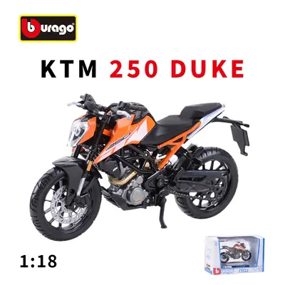 Bimei High 1:18KTM 250 Duke Heavy Locomotive Simulation Alloy Motorcycle Model Finished Product Collection Ornaments