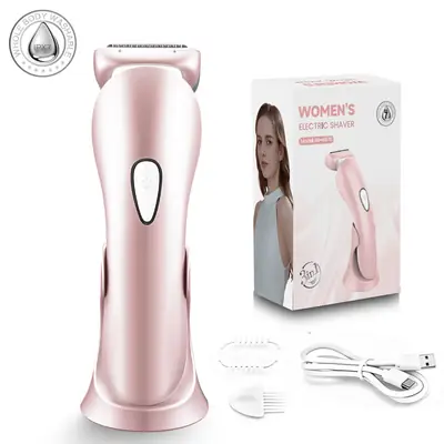 Pink Women's Shaving Epilator, Whole Body Hair Trimmer, Armpit Private Part Shaver, Seven-Level Waterproof
