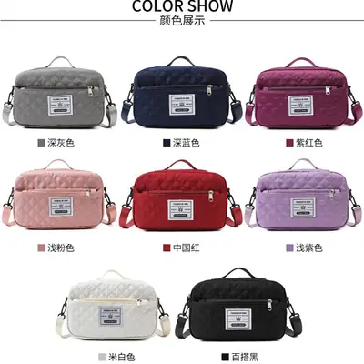 Grey Quilted Crossbody Yoga Fitness Bag 2025