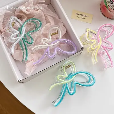 Blue Jelly Gradient Butterfly Hair Clip
