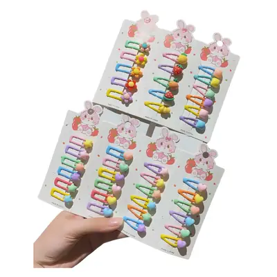 Girls' Rainbow Hair Clips 2024 Non-Damaging Hairpins