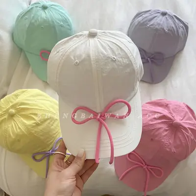 Sweet Bow Baseball Cap for Women Summer