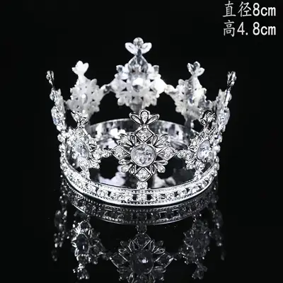 Princess Crown Rhinestone Hair Hoop Bridal Hair Accessories