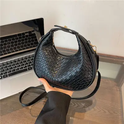 Retro Purple Crossbody Bag Women 2024 Spring