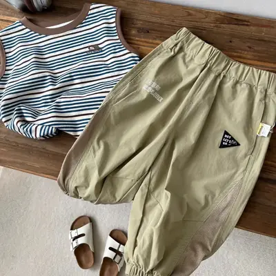 Dudu Baby Vest Sleeveless Striped Summer Boys