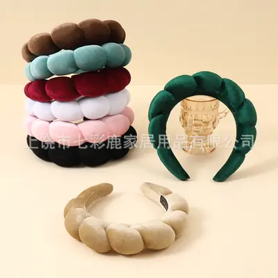 Pink Velvet Twist Headband for Women