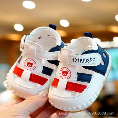Baby Shoes Soft Sole Non-slip Summer Sandals Beginner Baby Shoes 0-1 Year Old Toddler Shoes Breathable Anti-drop