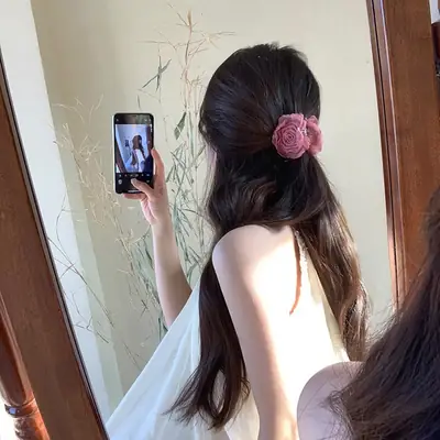 New Chinese-Style Rose Hairpin Clip for Women