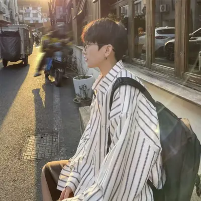 Men Striped Long Sleeve Summer Shirt 2023