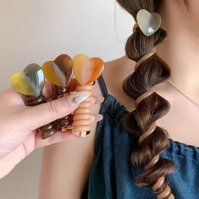 Women's Bubble Hair Braide Rope with Bow