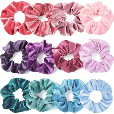 Pink Elastic Hair Rings for Women - 3 Pack