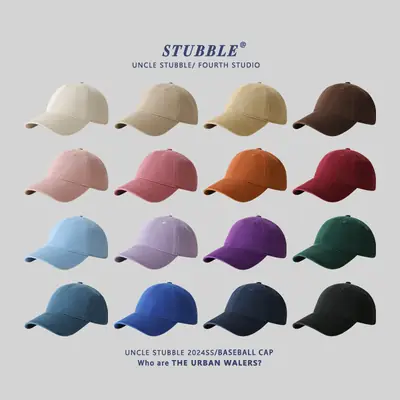 Red Pure Cotton Baseball Cap for Men Women 4 Seasons