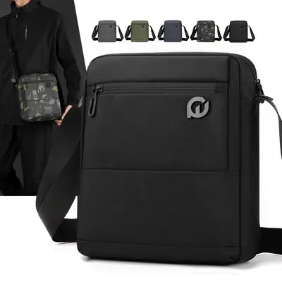 Men's Waterproof Korean Style Crossbody Bag Blue