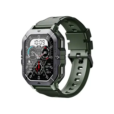 Black 3-Pointed Smart Watch with Multi-Function Display