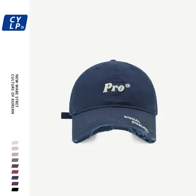 Men's Pro Embroidered Baseball Cap Navy Blue