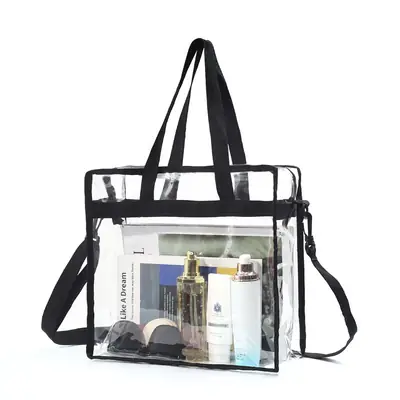 Transparent PVC Tote Bag Single Shoulder Large Capacity