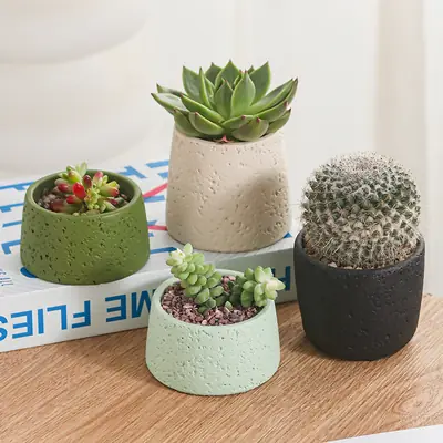 Net red mini small flowerpot cement potted simple multi-meat dried flowerpot Amazon cross-border Nordic wind manufacturers wholesale
