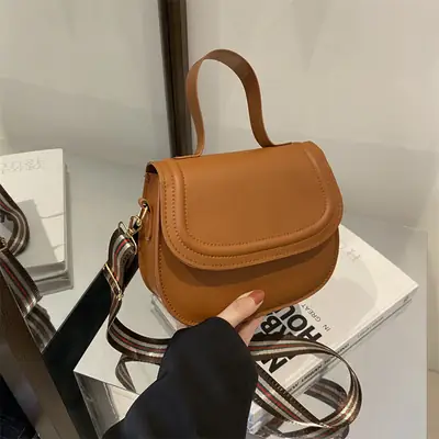 White Saddle Bag for Women, 2024 New Arrival, All-Match Style