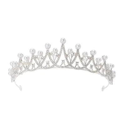 2024 Bridal Crown with Pearl & Crystal Accents