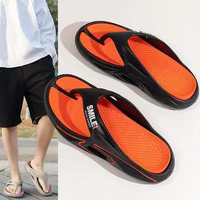 Men's Green Strap Sandals Summer Odor Proof Non-Slip