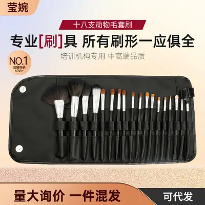 18-Piece Makeup Brush Set for Students & Professionals