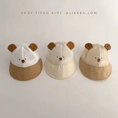 Cartoon Bear Mesh Sun Hat for Baby 2025