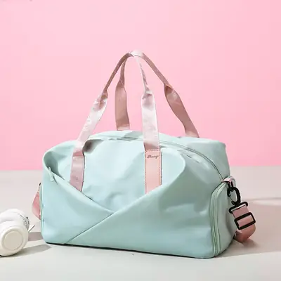 Waterproof Oxford Maternity Travel Bag Mint Blue