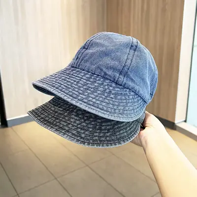 Women Denim Duck Foldable Fisherman Hat