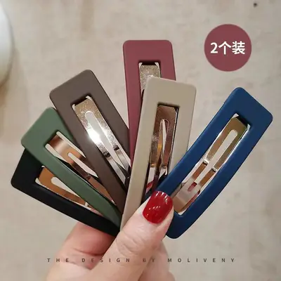 8cm Frosted Hair Clip for Girls Side Bangs